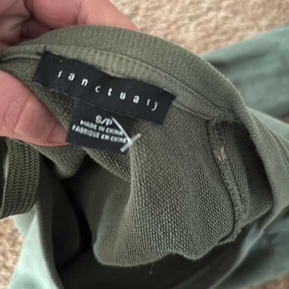 Small Olive Green Sanctuary Bellsleeve Tie Back Sweater - Picture 2 of 4